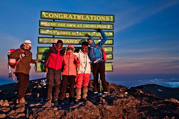 Gipfelfoto Kilimandscharo