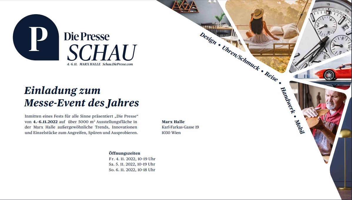 Presse Schau Wien 04.-06.11.2022