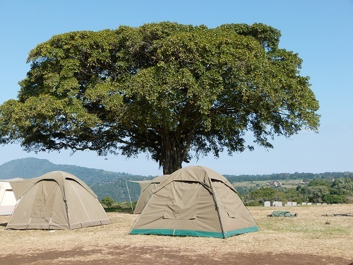 Budget Camping public campsite Tanzania