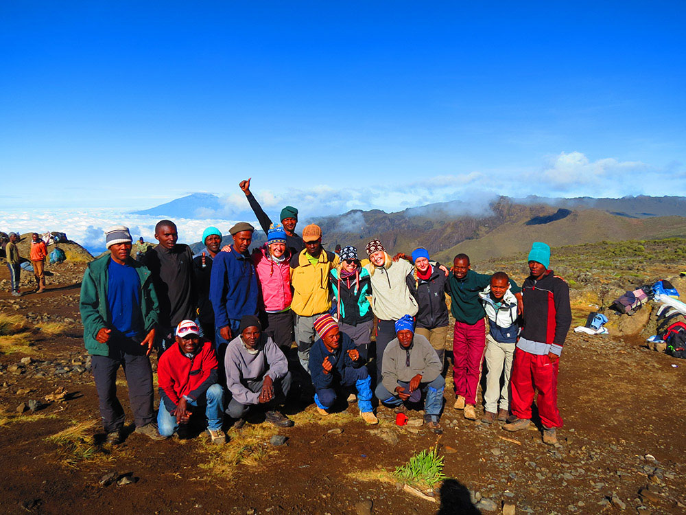 Gruppenfoto, Kilimandscharo, Wanderung